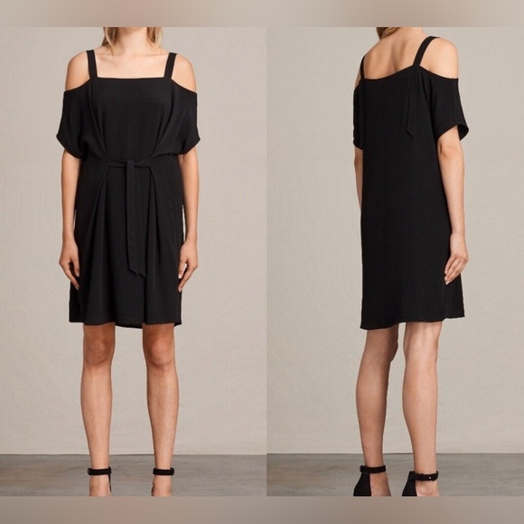 All Saints Rae Cold Shoulder Dress - Picture 1 of 7